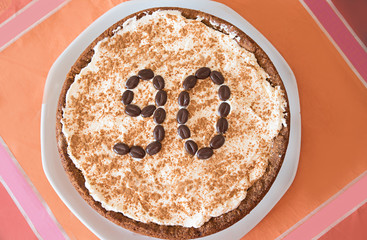 Apfeltorte zum 90. Geburtstag, aus Vollkornmehl