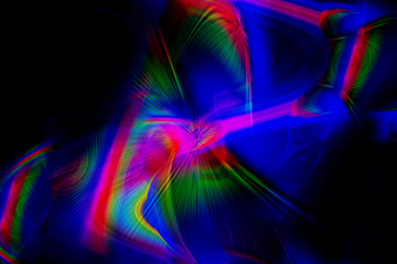 Multicolor abstract background on black backdrop.