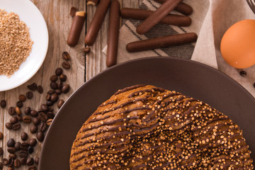 Chocolate coffee cake.