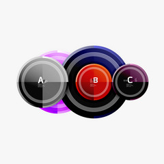 Circular pattern, abstract circles composition