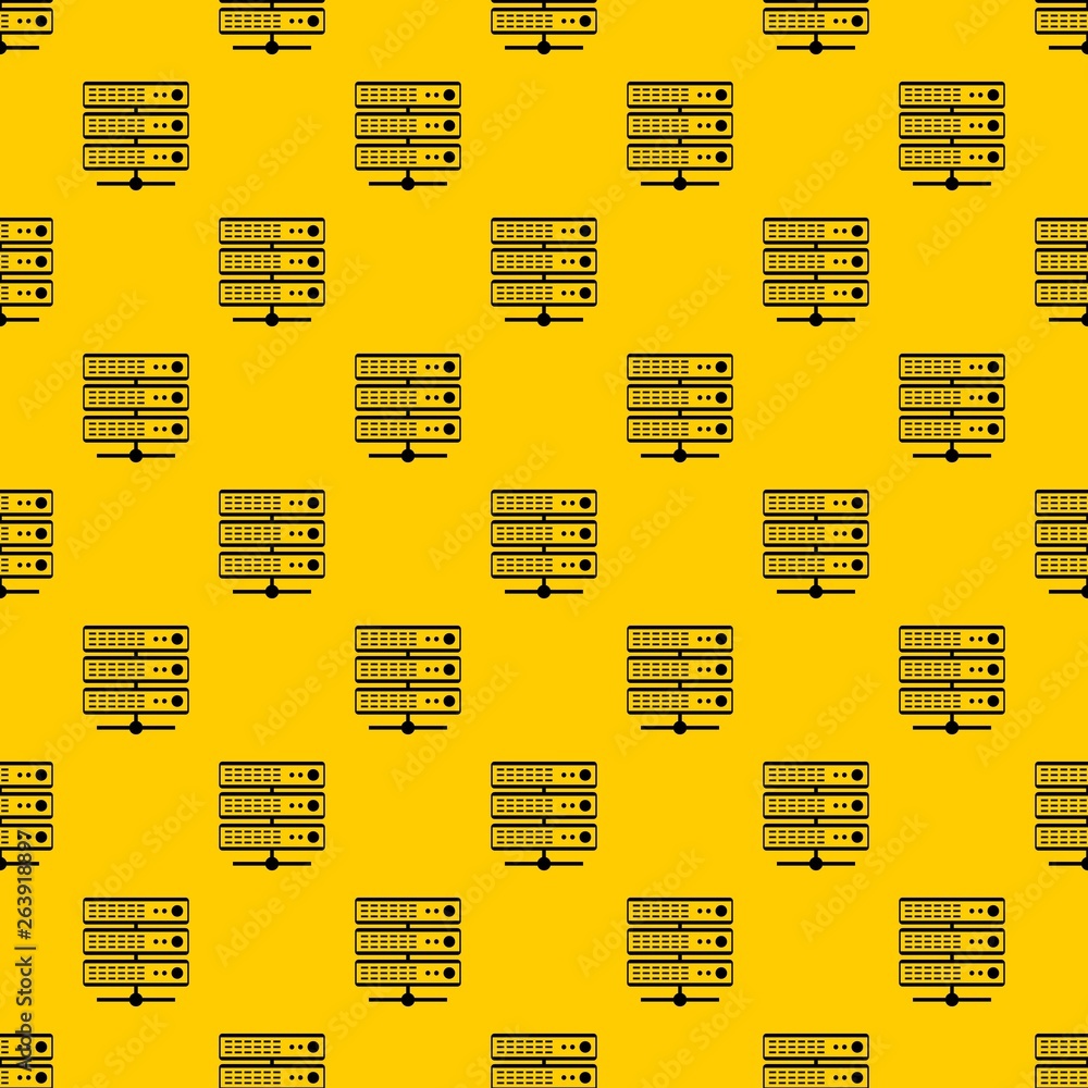 Poster servers pattern seamless vector repeat geometric yellow for any design