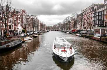 Canals of Amsterdam, Holland.