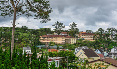 Old buildings in Dalat, Vietnam