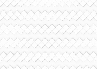 3d rendering. seamless modern white diagonal square zig zaggrid pattern wall design texture background.