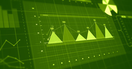 Stock Market Data 3D Illustration Render. Business and Economy Related Concept.