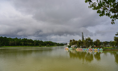Fototapeta na wymiar Lake Xuan Huong in Dalat, Vietnam