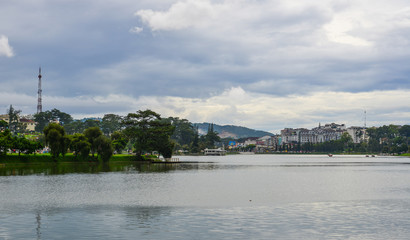 Fototapeta premium Lake Xuan Huong in Dalat, Vietnam