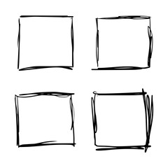 Square hand drawn set