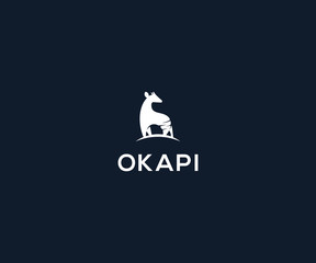 okapi logo design template - obrazy, fototapety, plakaty