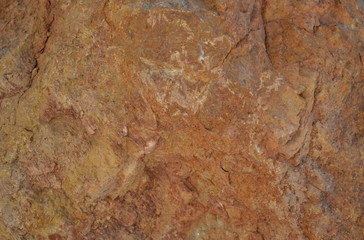 Brown stone wall, background, texture.