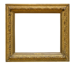 Frame picture antique antiques isolated on white background