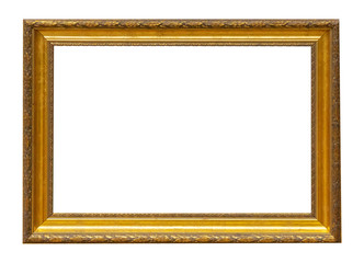 Frame picture antique antiques isolated on white background