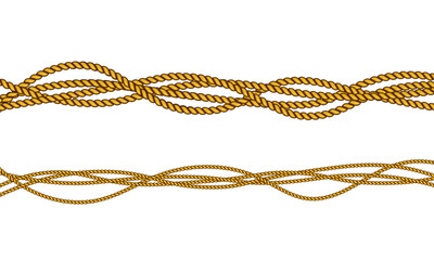 Realistic fiber ropes.