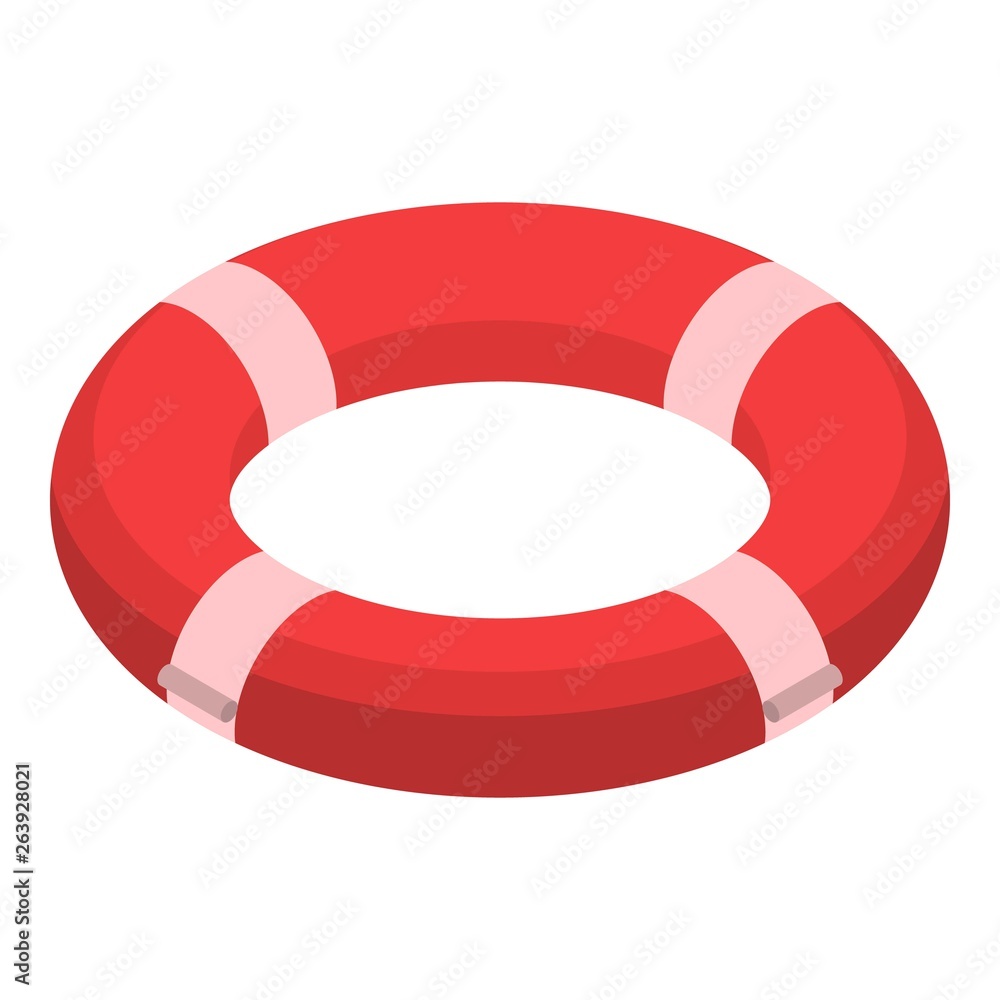 Poster life bouy icon. isometric of life bouy vector icon for web design isolated on white background