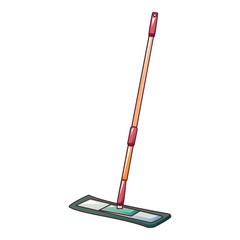 Cleaning mop icon. Cartoon of cleaning mop vector icon for web design isolated on white background