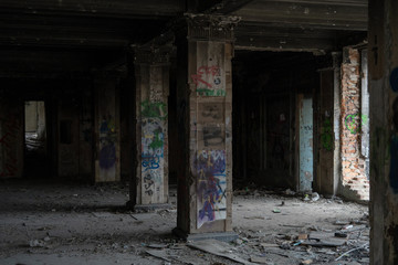  Ruined hospital hall