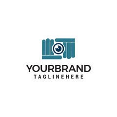 camera photography shoot logo design concept template vector