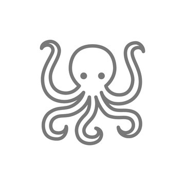 Octopus line icon.