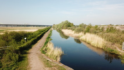 Fototapeta na wymiar Canal in Widnes