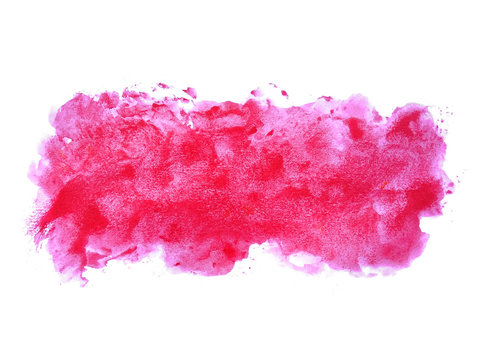 Abstract watercolor on white background. Red watercolor scribble texture. Red abstract watercolor background. It is a hand drawn. © PurMoon