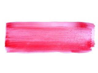 Abstract watercolor on white background. Red watercolor scribble texture. Red abstract watercolor background. It is a hand drawn.