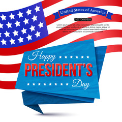 Fototapeta na wymiar Happy President's day holiday design background