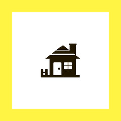 home vector icon. flat design