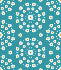 Flower Pattern. Endless Background. Seamless