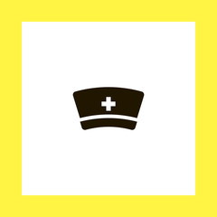 nurse vector icon. flat design