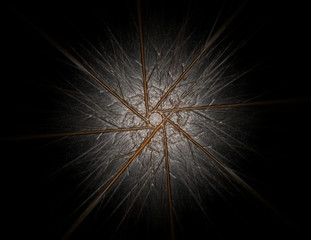 Obraz premium Geometry of Space series. Visually attractive backdrop made of conceptual grids curves and fractal elements suitable as element for layouts on physics mathematics technology science and education