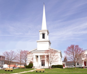 Beautiful white church