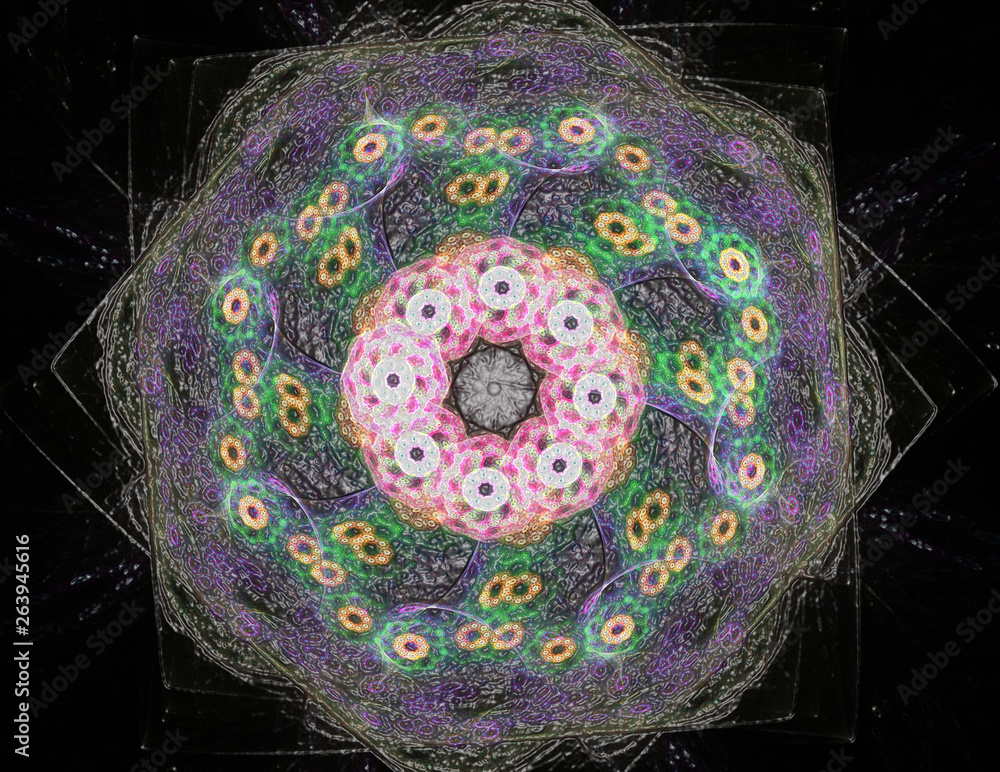 Poster the colors in the series, fancy paint. background consists of fractal color texture and is suitable 