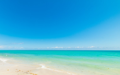 Colorful shore in Miami Beach