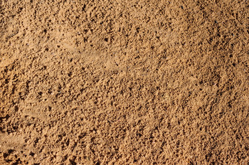 Top view of sandy beach. Sand texture