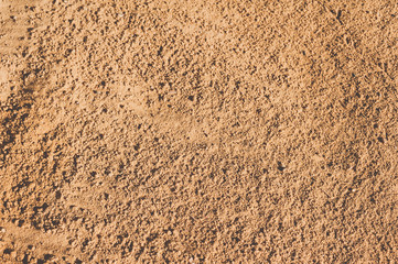 Top view of sandy beach. Sand texture