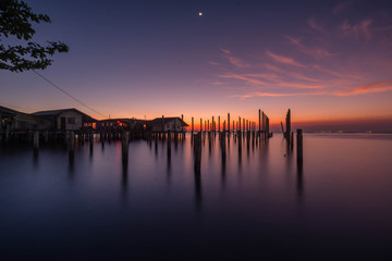 Fototapeta premium sunset at the sea