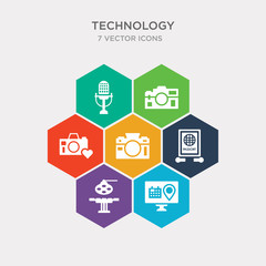 simple set of holiday, operating table, international passport, camera front view icons, contains such as icons camera and heart picture, digital photo camera, vintage mic and more. 64x64 pixel