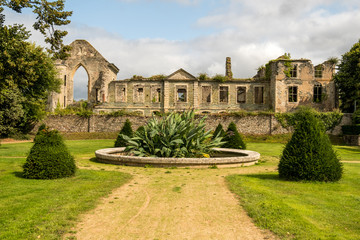 Remains of the Abbaye Notre-Dame du Voeu or Abbey of the Vow in Cherbourg. Basse Normandie, France