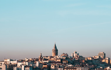 Fototapeta na wymiar Galata Tower in Istanbul Turkey