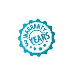 Years Warranty Stamp Icon Set - Vector