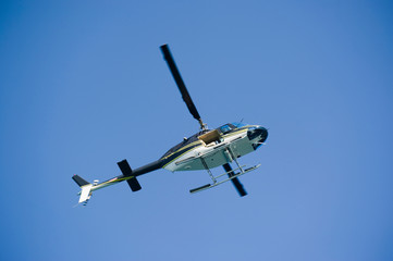helicopter in flight