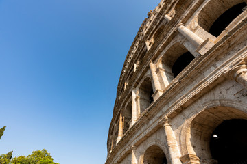 Obraz premium photograph of the colosseum in Rome on a beautiful sunny day