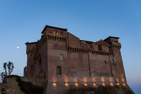 castle of Santa Severa on the sea photographed at the sunsetscastle of Santa Severa on the sea photographed at the sunsets