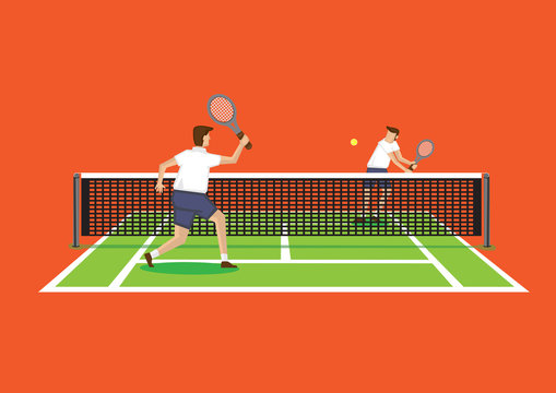 Tennis Court Cartoon Images – Browse 5,695 Stock Photos, Vectors, and Video  | Adobe Stock