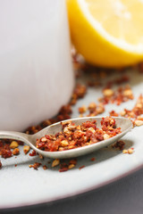 Dry organic rose hip tea 