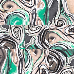 Seamless watercolor abstract pattern. For design, print, textile and more. Artwork in modern style.