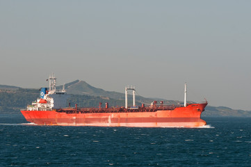 cargo ship in the sea