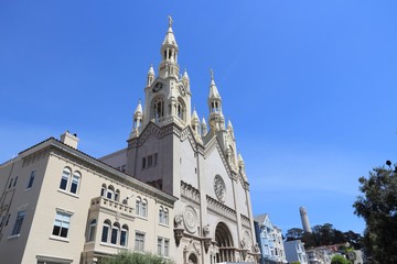 Fototapeta na wymiar San Francisco church