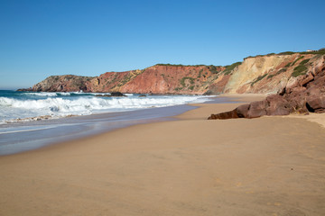 Fototapeta na wymiar Amado Beach; Algarve