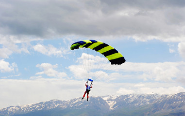 Paragliding.